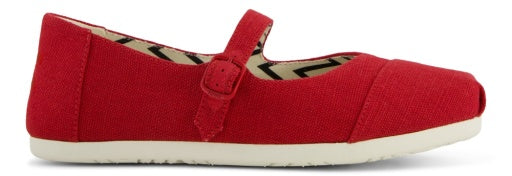 Toms Alpargata Mary Jane Red