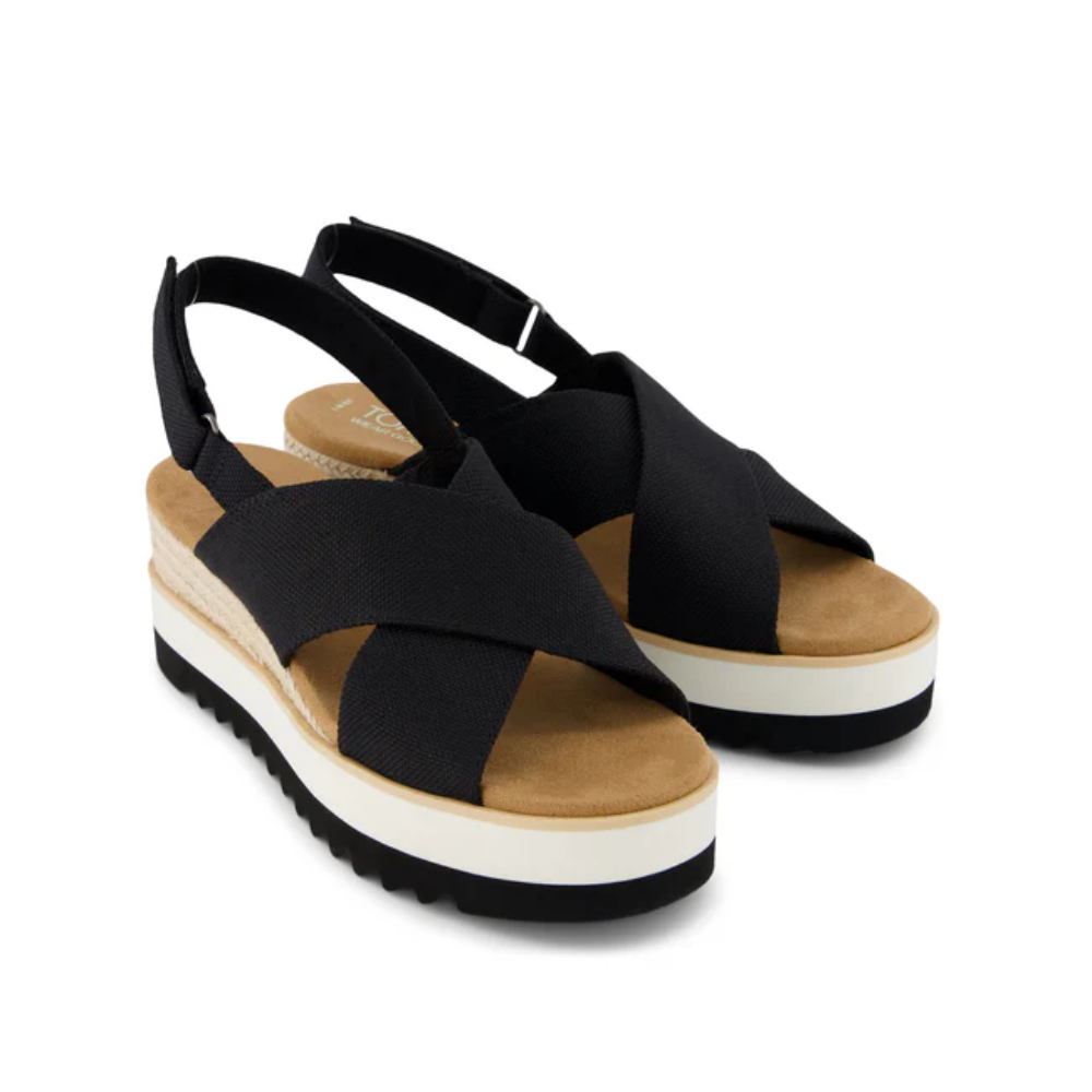 Toms Diana Crossover Black Canvas