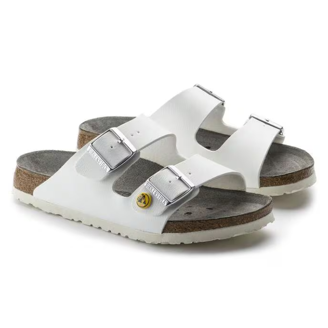 Birkenstock Arizona ESD, White (Unisex)