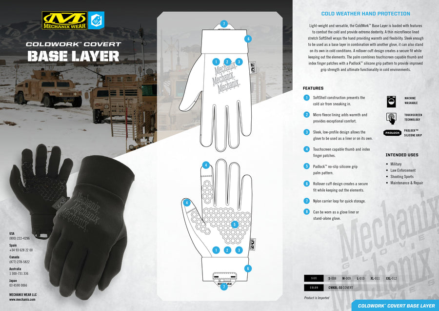 Mechanix Coldwork™ Base Layer Covert