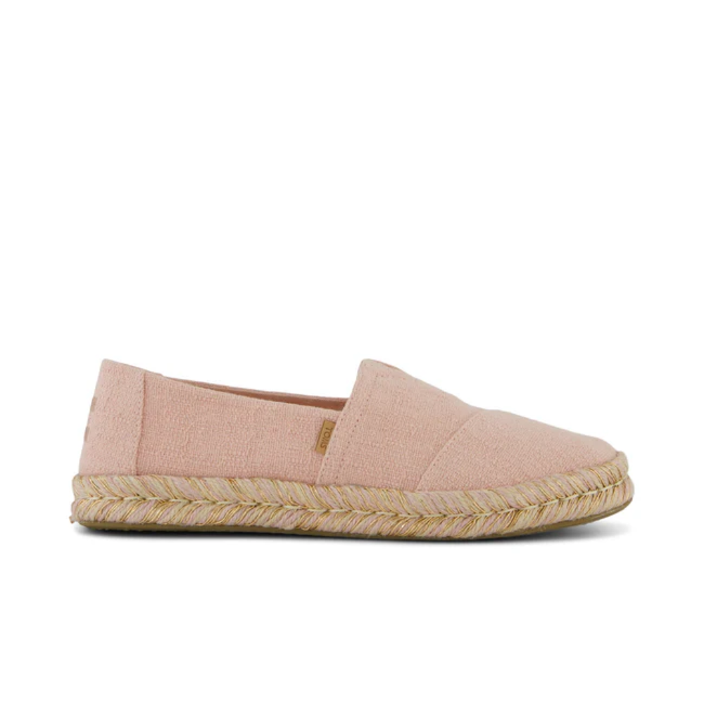 Toms Alpargata Rope 2.0 Espadrille Pale Rose Two Tone Slub
