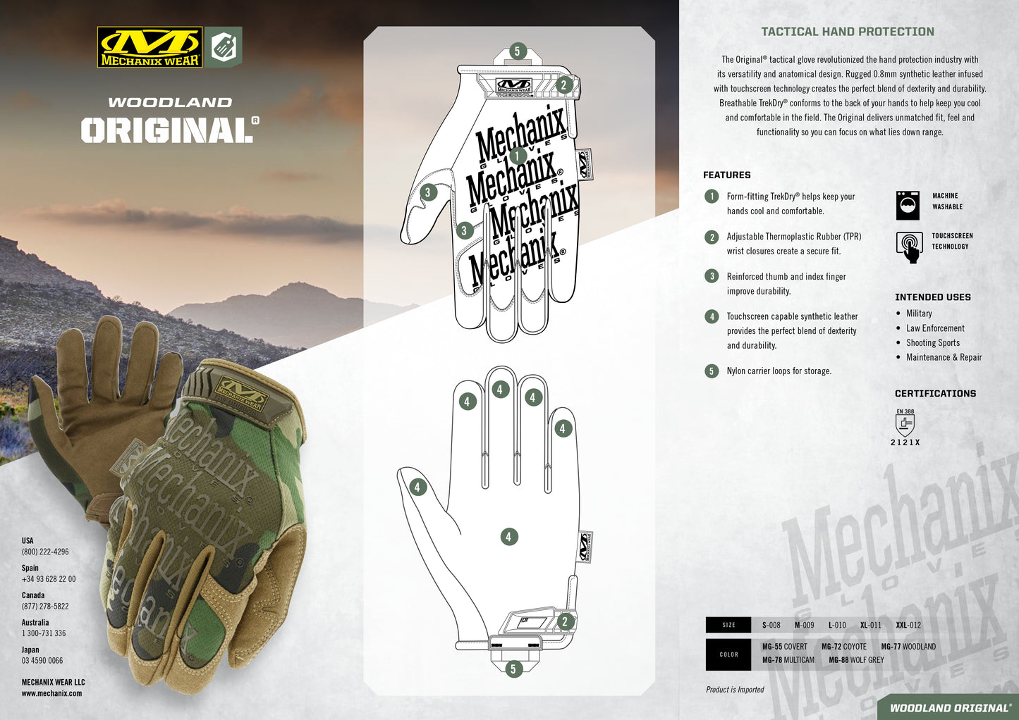 Mechanix The Original® Woodland Camo
