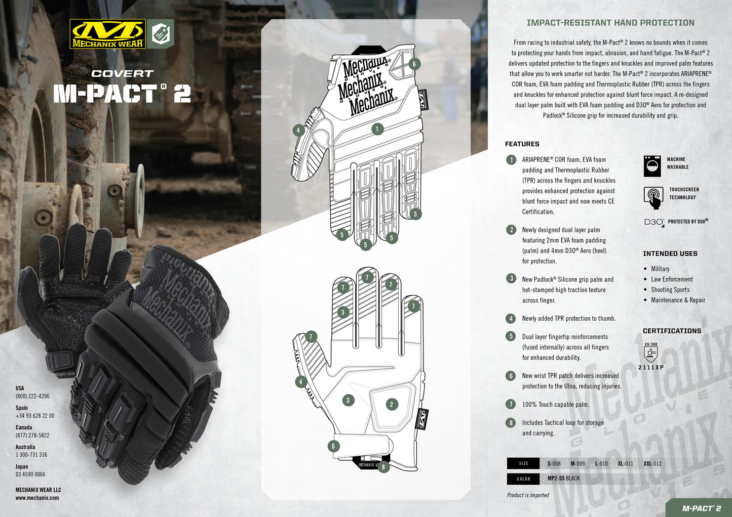 Mechanix M-Pact® 2 Covert