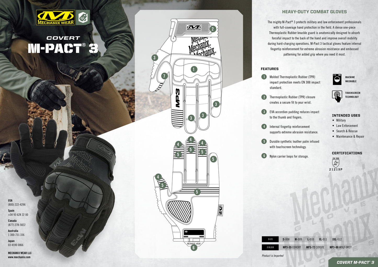 Mechanix M-Pact® 3 Covert