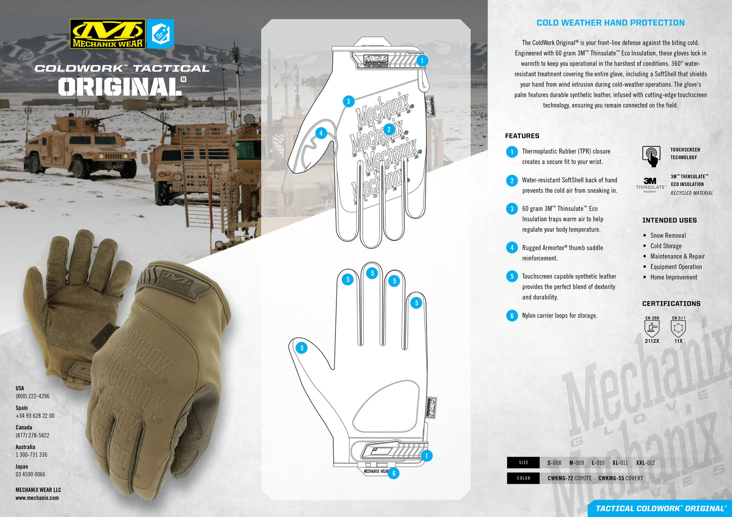 Mechanix Tactical ColdWork™ Original® - Coyote