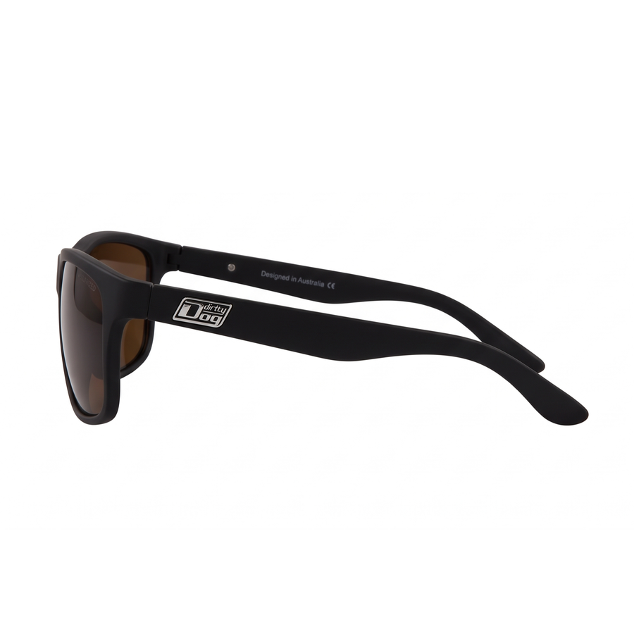DirtyDog Quench - Satin Black - Brown Polarized