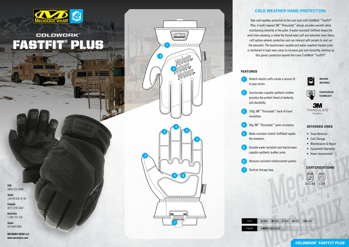 Mechanix Coldwork™ Insulated FastFit® Plus - Covert