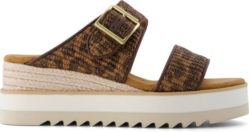 Toms Diana Mule Buckle Dark Brown
