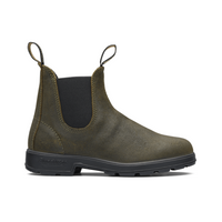 Blundstone Original Series 1615, Dark Olive Waxed Suede (Unisex)