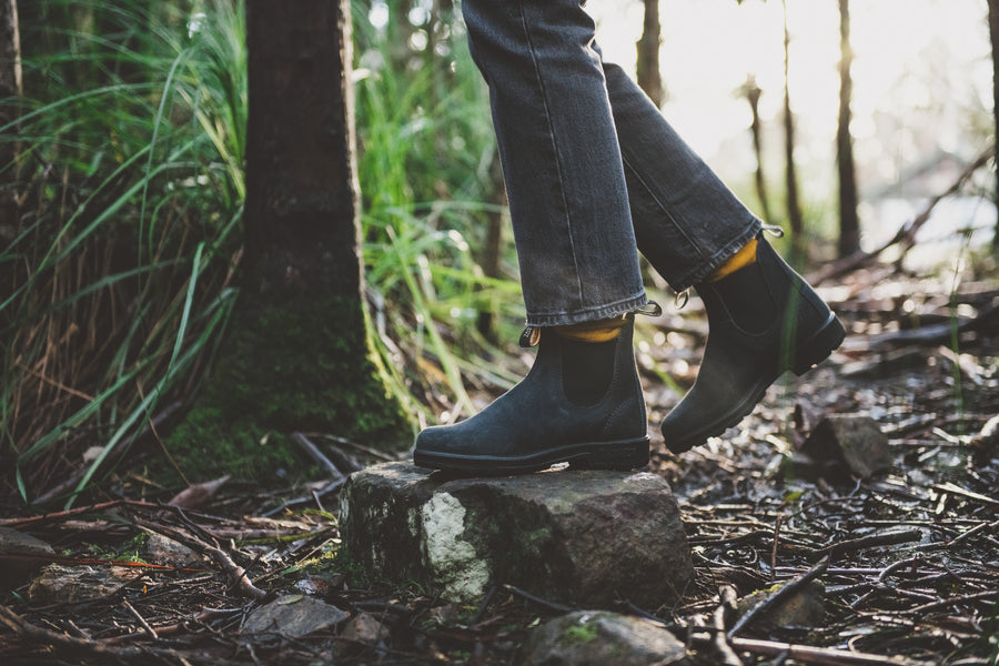 Blundstone Original Series 1912, Navy Waxed Suede (Unisex)