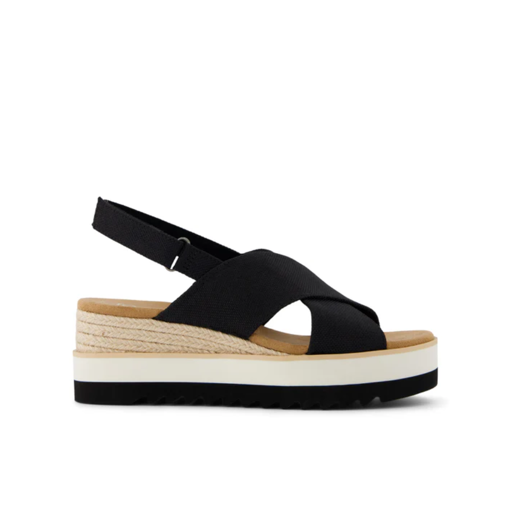 Toms Diana Crossover Black Canvas