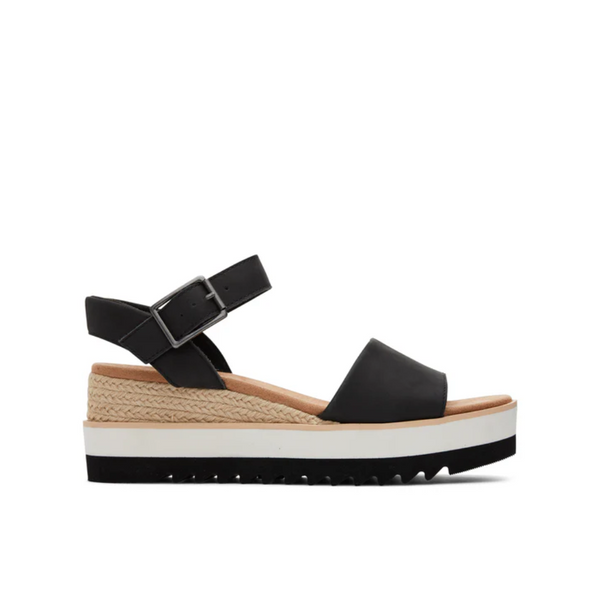 Toms Diana Black Leather (Dame)