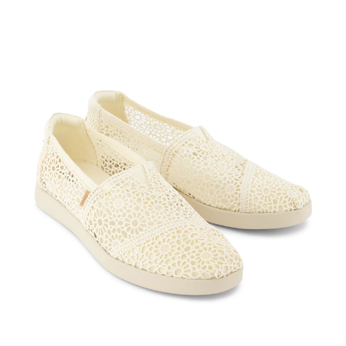 Toms Alpargata Plus Natural Moroccan Crochet