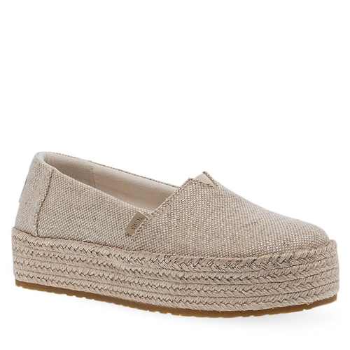 Toms Valencia Champagne Glimmer Slub Canvas