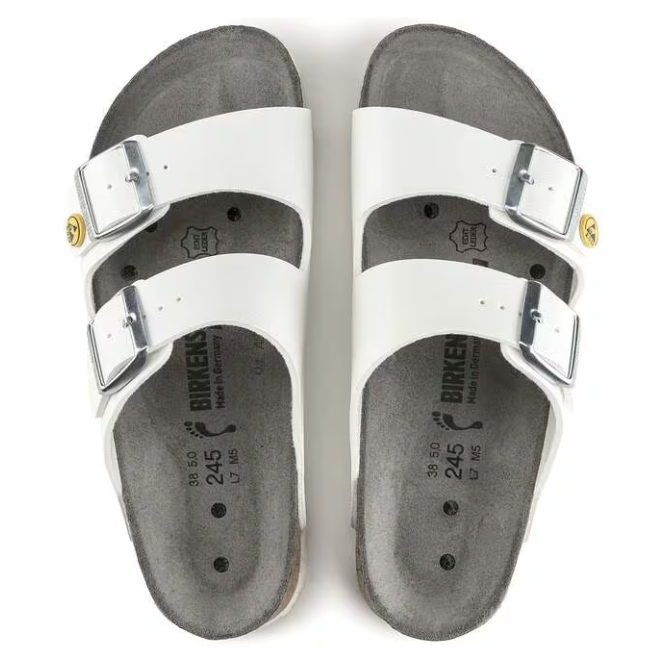 Birkenstock Arizona ESD, White (Unisex)