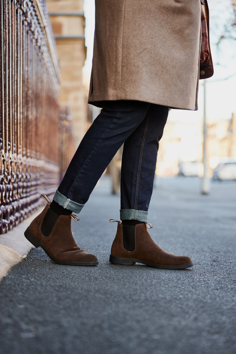 Blundstone Ankle Boot 2391, Brown Suede (Herre)