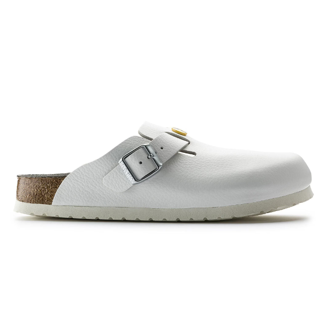 Birkenstock Boston ESD NL, White (Unisex)
