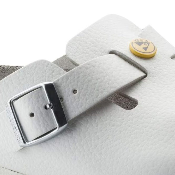 Birkenstock Boston ESD NL, White (Unisex)