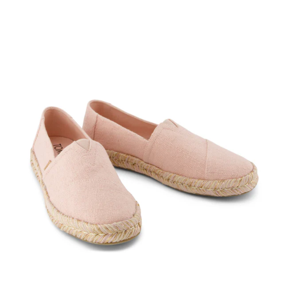 Toms Alpargata Rope 2.0 Espadrille Pale Rose Two Tone Slub
