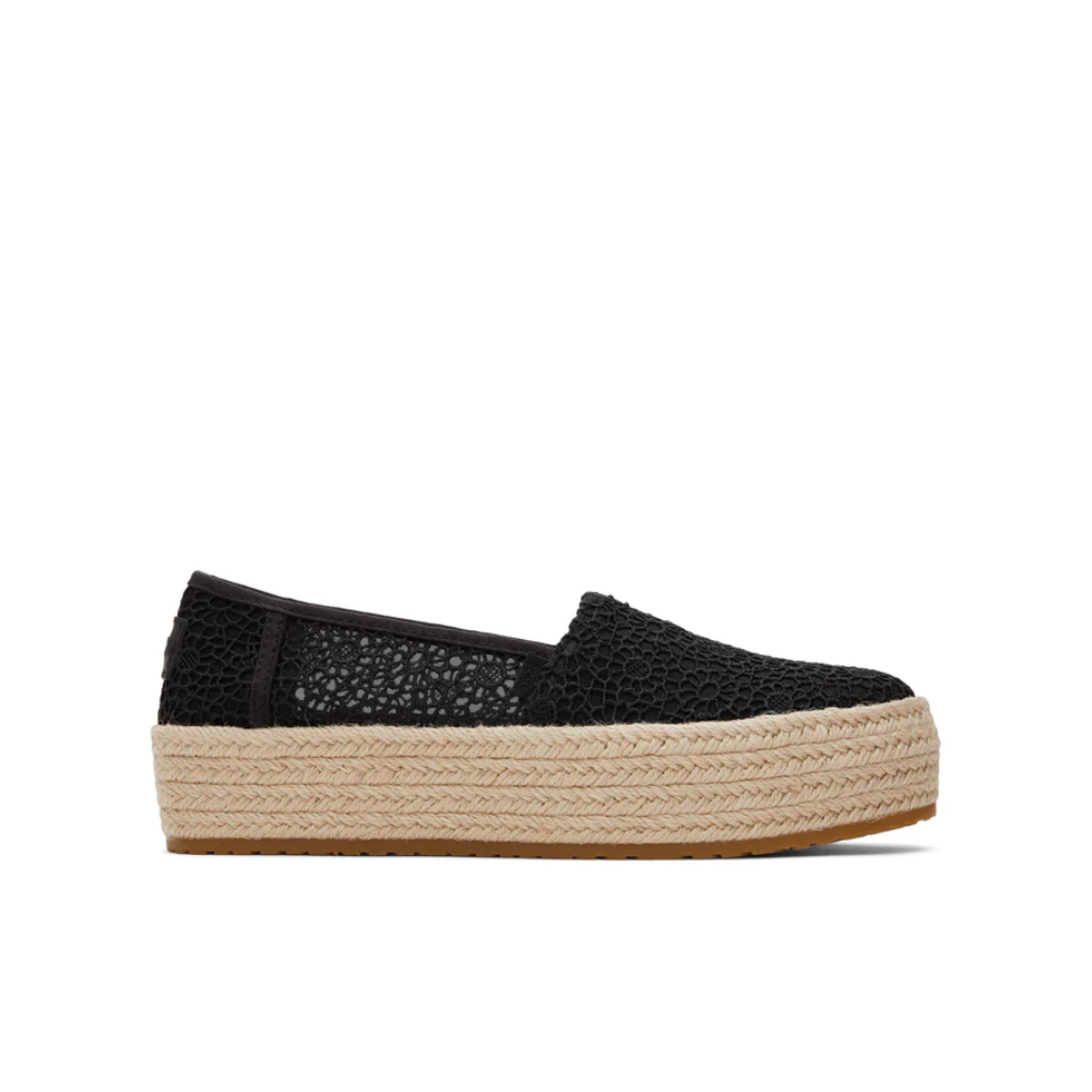 Toms Valencia Black Crochet