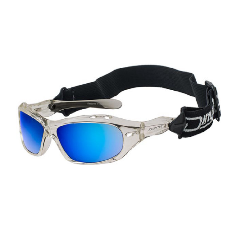 Dirty Wetglass Curl II Floating Crystal Blue Mirror