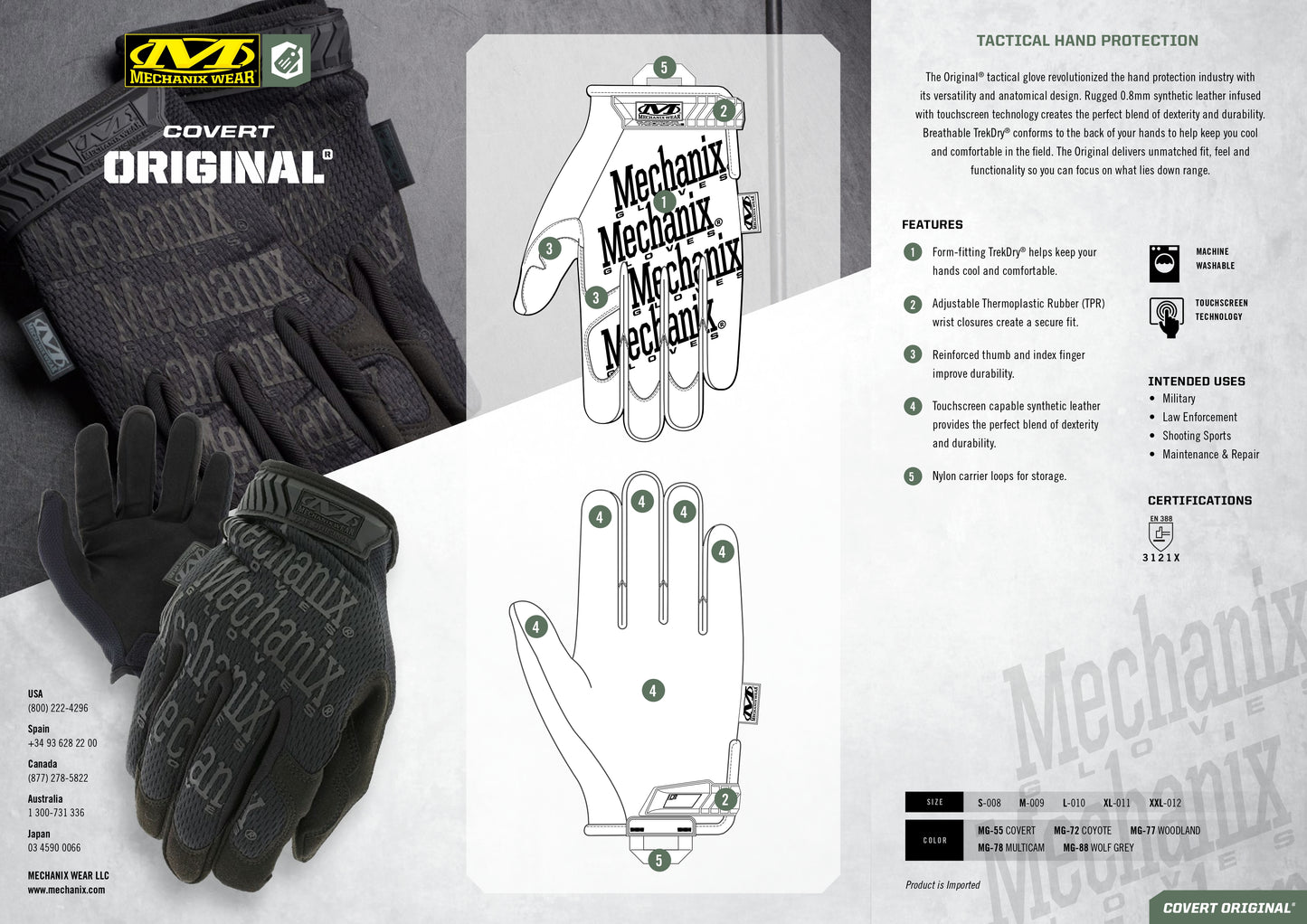 Mechanix Original® Covert hansker