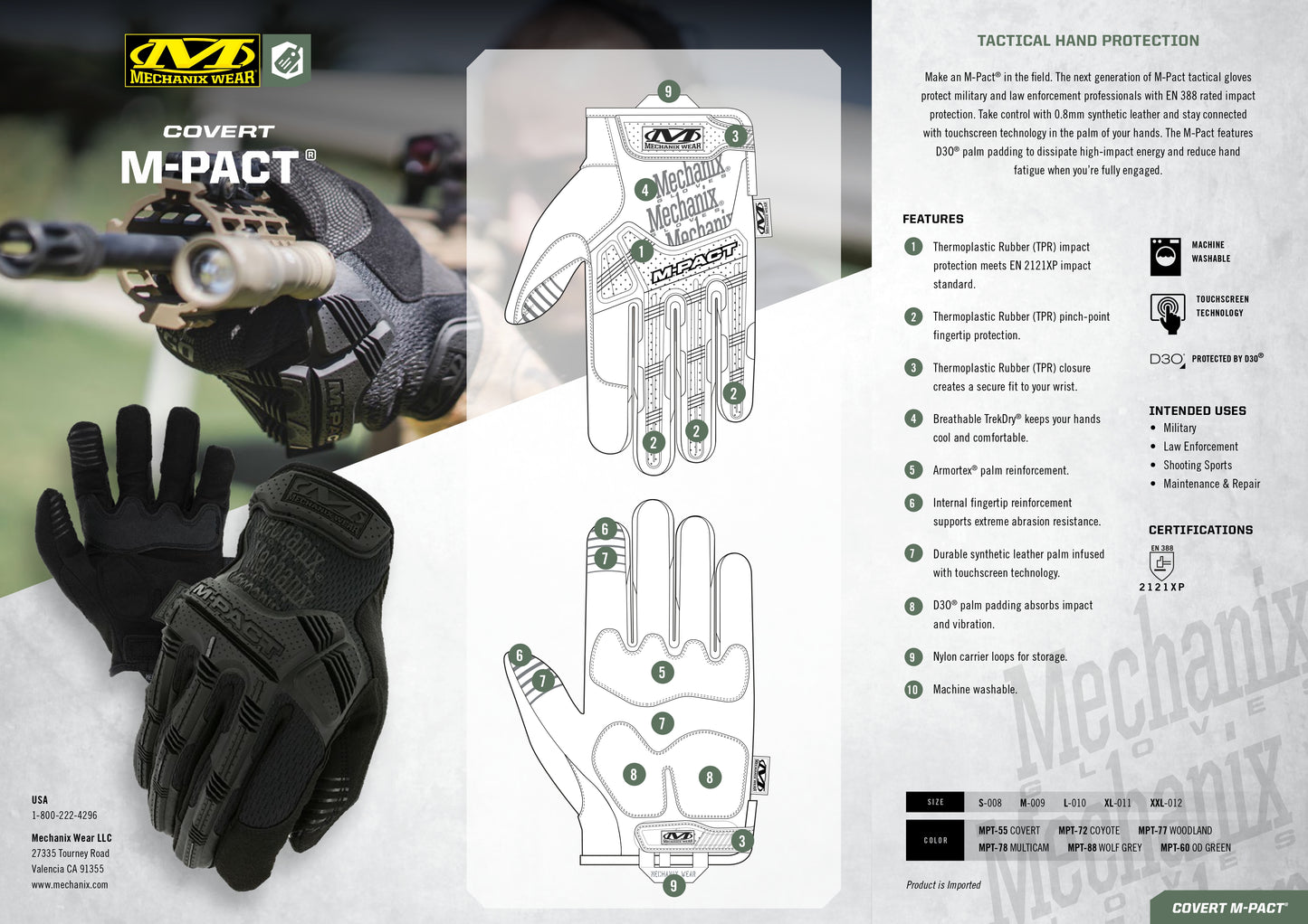 Mechanix M-Pact® Covert