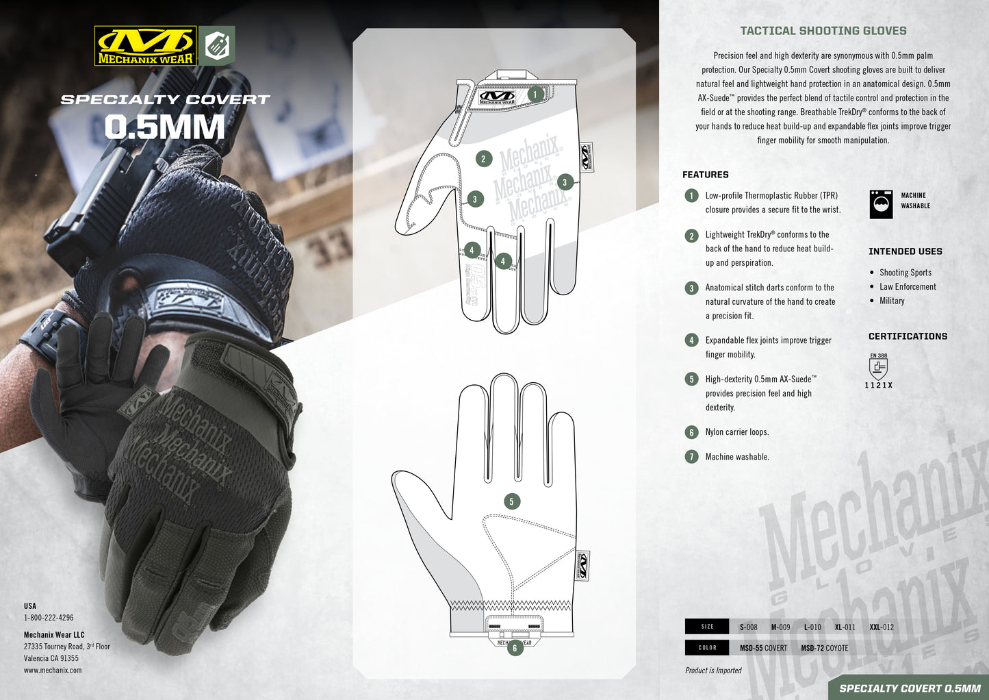 Mechanix Specialty 0.5mm Covert