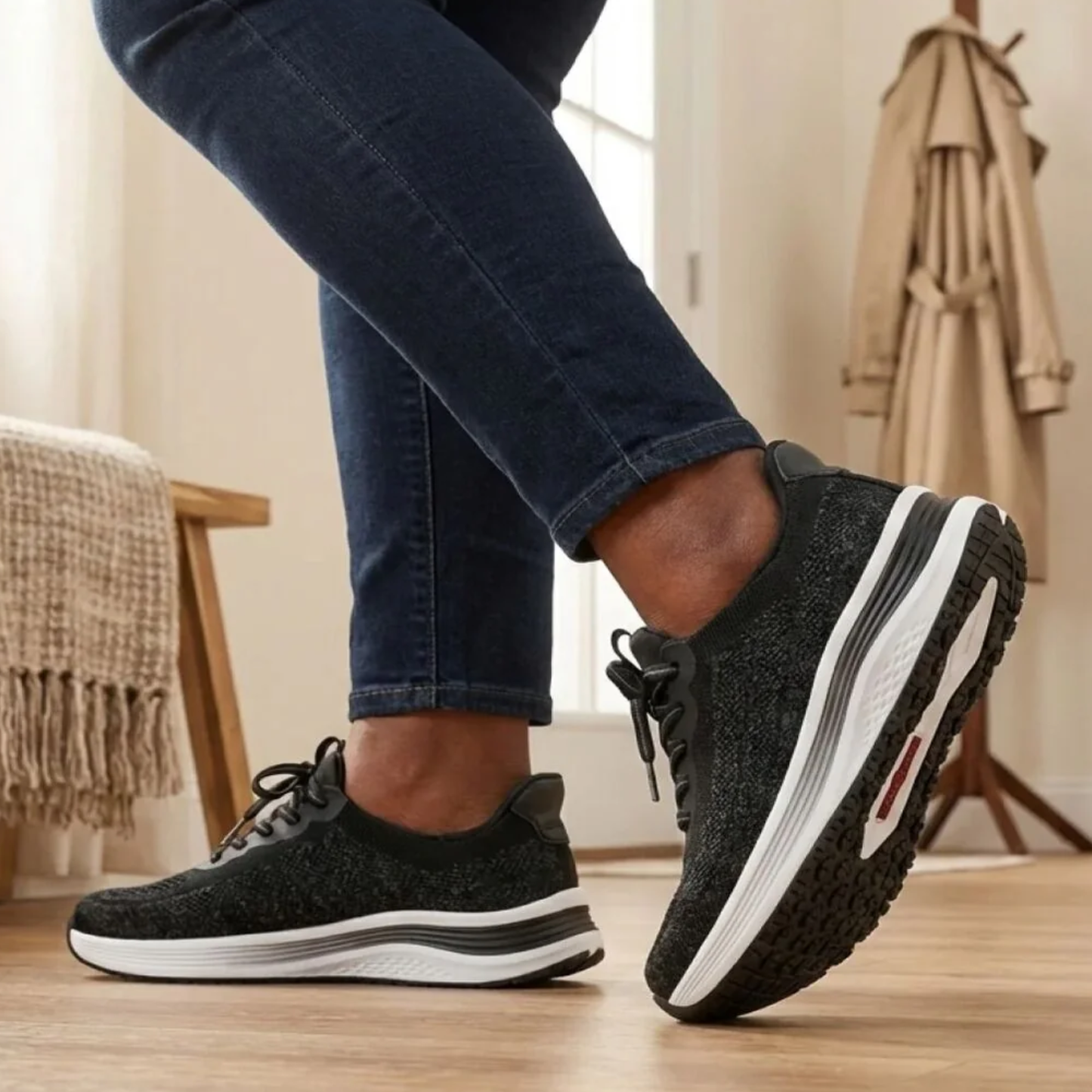 Orthofeet Nira Black Wide (Dame)