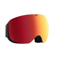 Dirty Dog Goggle Omen Black with Red Fusion Mirror Lens