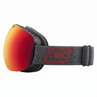 Dirty Dog Goggle Omen Black with Red Fusion Mirror Lens