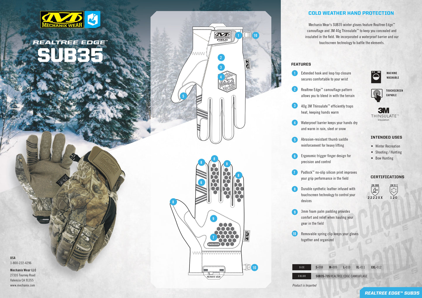 Mechanix REALTREE EDGE™ SUB35